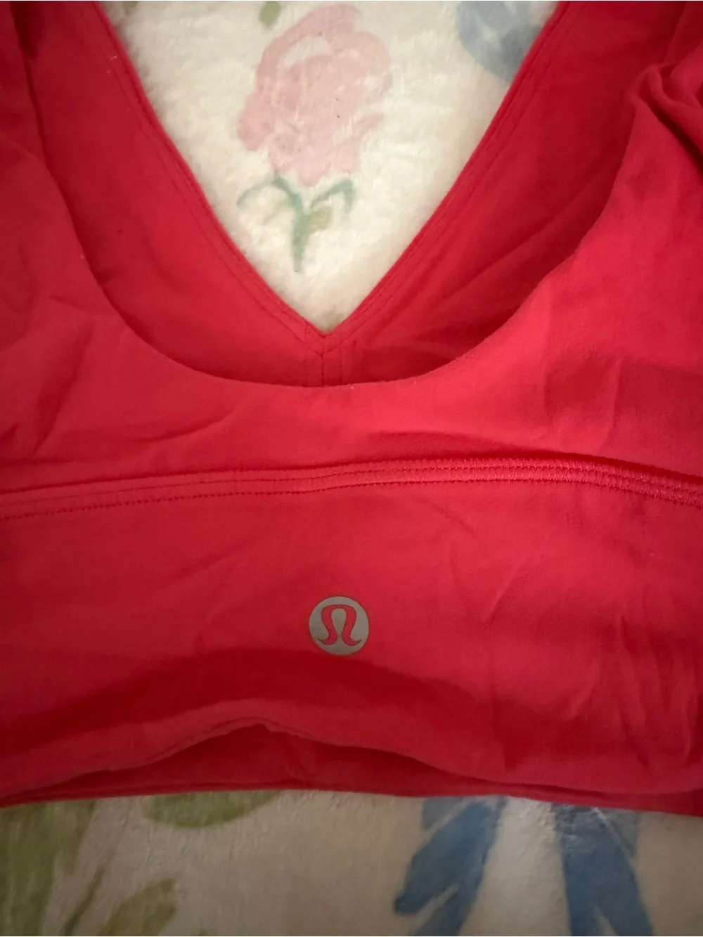 lululemon athletica Pink V-Neck Seamless Bralette